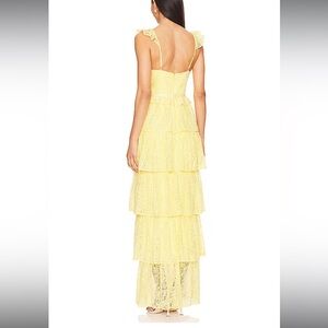 TULAROSA Cantini Maxi Dress in yellow size small